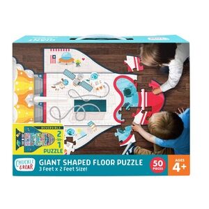 Chuckle & Roar Giant Rocket Double-Sided 2-in-1 Floor 50 Piece Jigsaw Puzzle